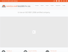 Tablet Screenshot of manglaamitbuilders.com